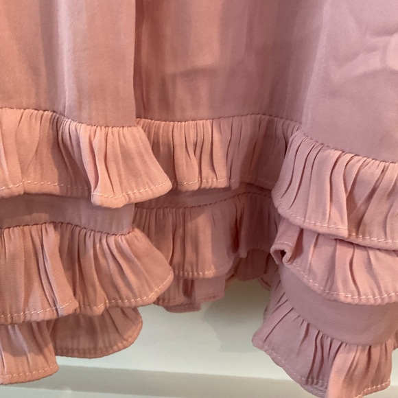 Pink Ruffled Kids Dress - Picture 2 of 5